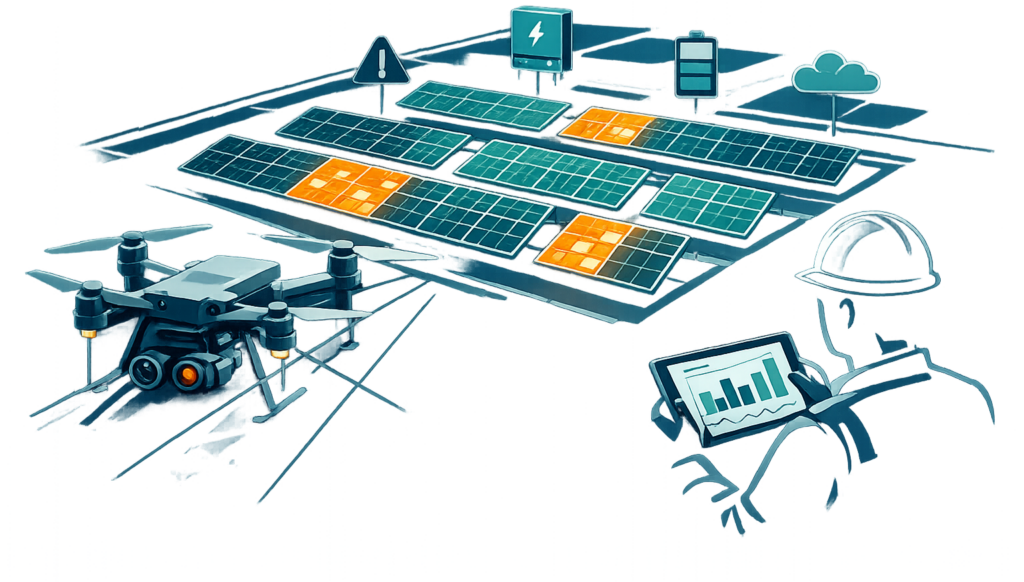 Vector Graphik PV-Inspektion