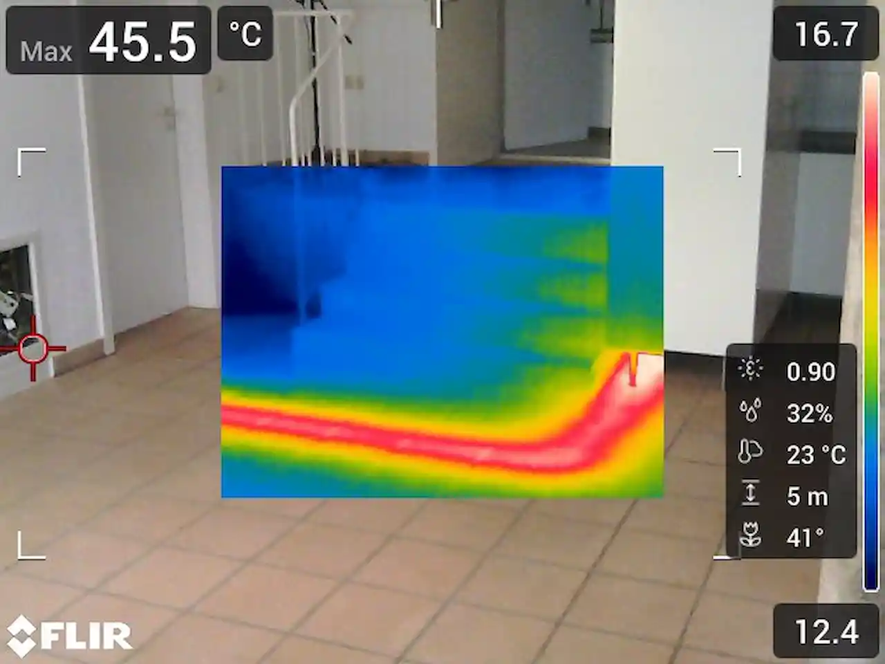 Fußbodenheizung visualisiert