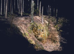 3D Modell Felsen für Spaltvermessung mit Drohne